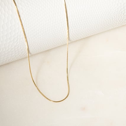 Snake Kette 45 cm 585er in Gelbgold