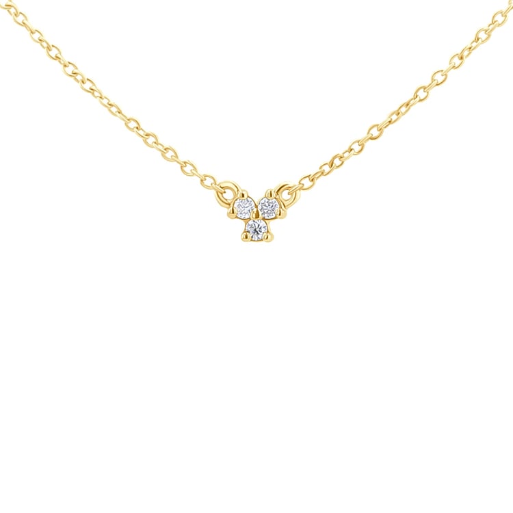 Halskette mit drei Lab Grown Diamanten Sharma 131100