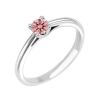 Verlobungsring mit einem zertifizierten fancy rosa Lab Grown Diamanten Katya