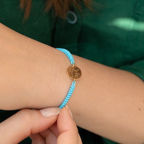 Silbernes String Armband mit der Gravur eines Lamms Der Kleine Prinz