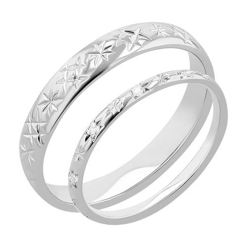 Eheringe voller Sterne und Diamanten Mirias