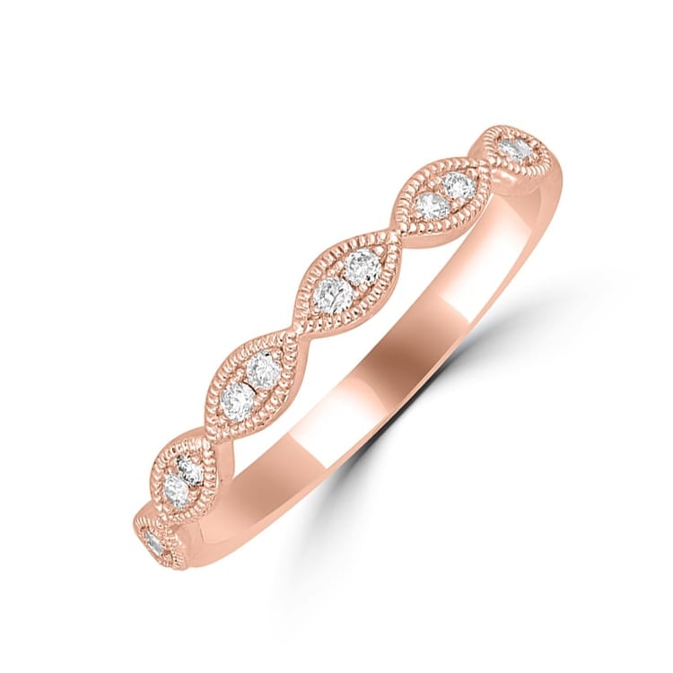 Vintage Ring mit Moissaniten und Komfortring für Herren Talita 133646