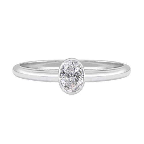Goldenes Verlobungsset mit Diamant Iline