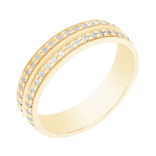 Schlichte Eheringe aus Gold mit Diamanten Sydell