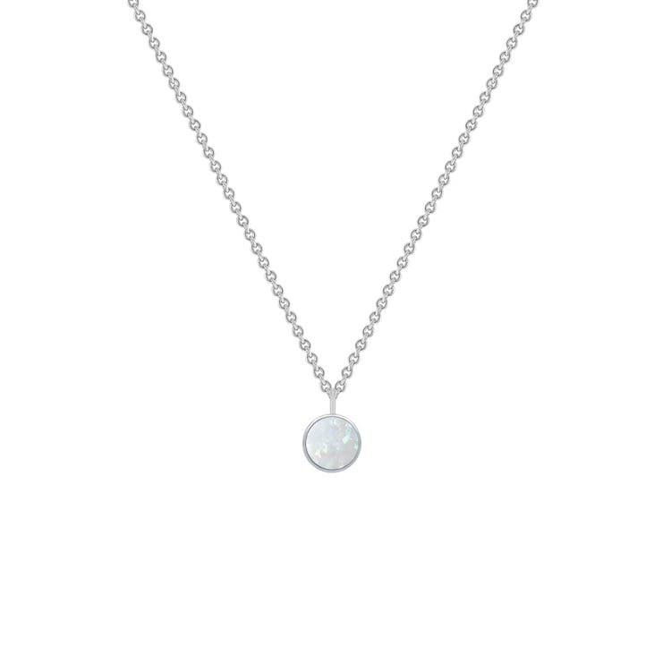 Minimalistische Kette mit weißem Opal Renny 148588