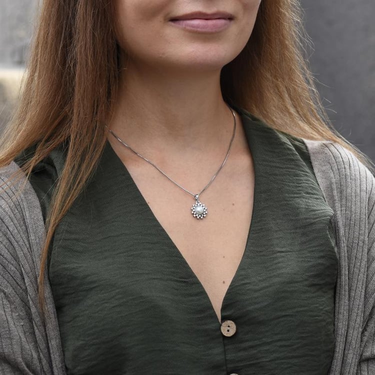 Silberner Anhänger mit Zirkonia 49220