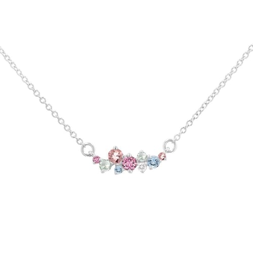Cluster-Kette mit Edelsteinen Kianna