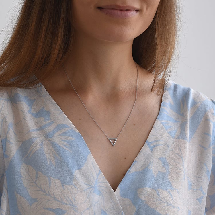 Silberkette mit einem Dreieck AirTriangel 103958