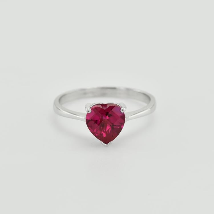 Herz Rubin Ring 36952