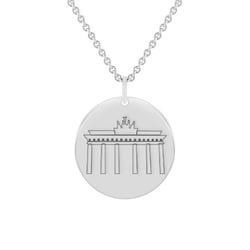 Personalisierter Silberanhänger mit dem Brandenburger Tor