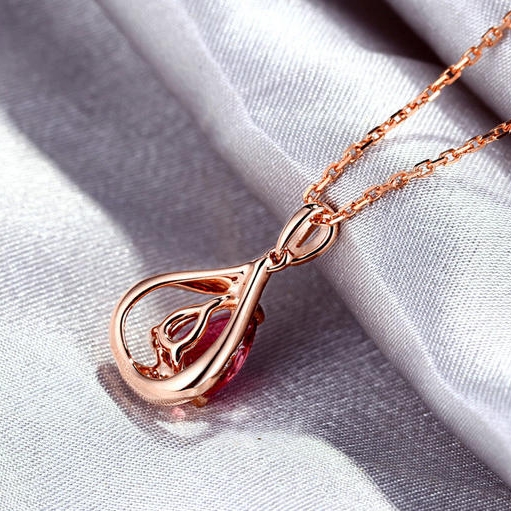 Turmalin Diamanten Kette 3555