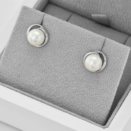 Romantisches Schmuckset aus Silber mit Perlen Prietta