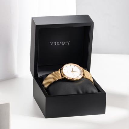 Uhrenbox aus Holz mit Kunstleder Braith