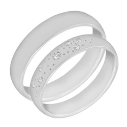 Trauringe aus Platin mit Diamanten Erich