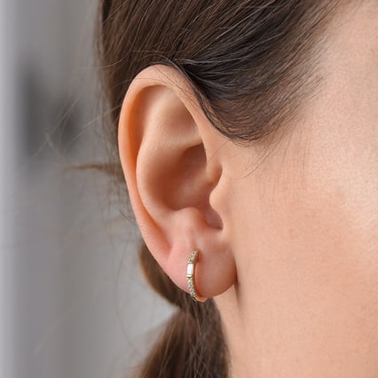 Creolen mit Diamanten Agni