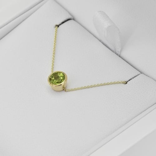 Silbernes Armband mit Olivin Arleth