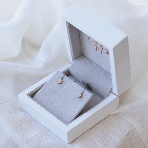 Elegante Ohrstecker mit Lab Grown Diamanten Flowu