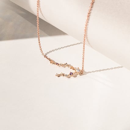 Halskette mit Tierkreiszeichen Pisces