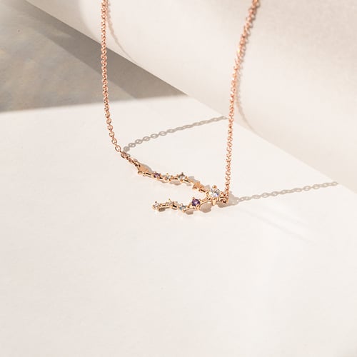 Halskette mit Tierkreiszeichen Pisces