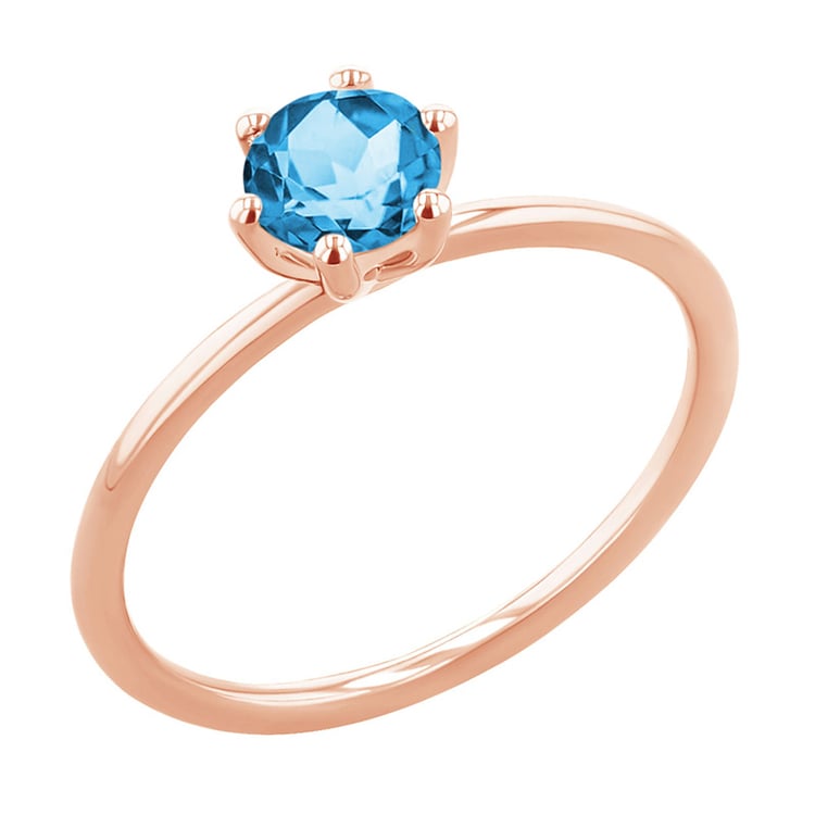 Verlobungsring mit Schweizer Topas Birdie 151031