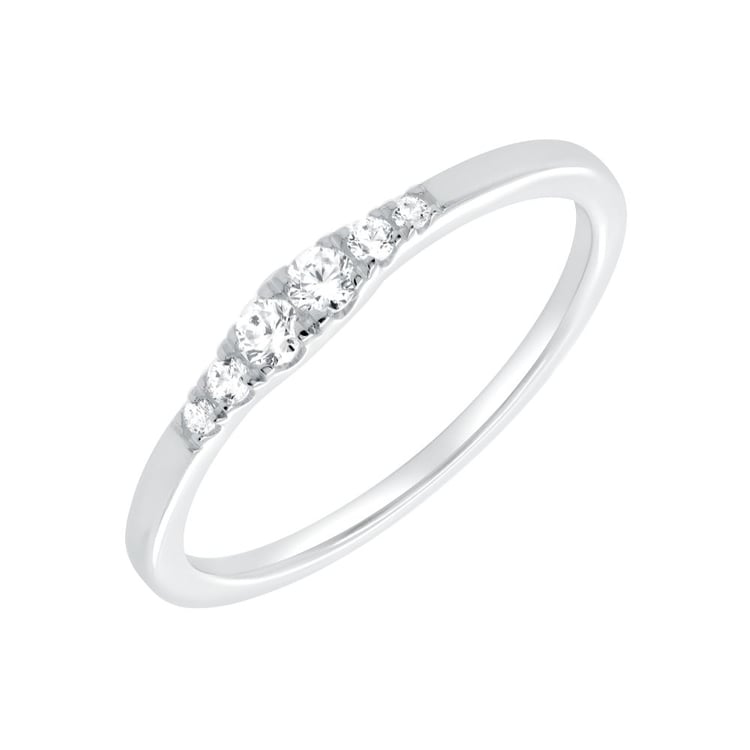 Minimalistischer Ring aus Silber mit Lab Grown Diamanten Ingvar 162432