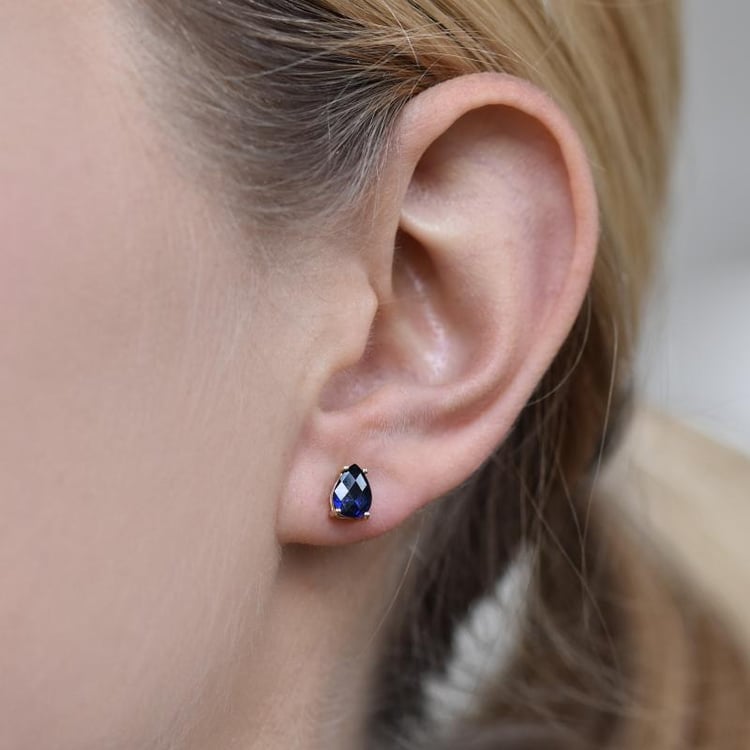 Goldene Ohrringe 25176