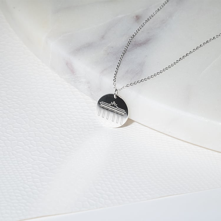 Personalisierter Anhänger mit dem Brandenburger Tor 130852