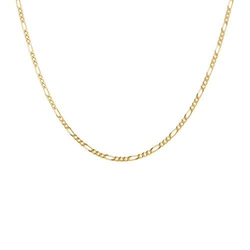 Silberne Figaro Kette 45 cm