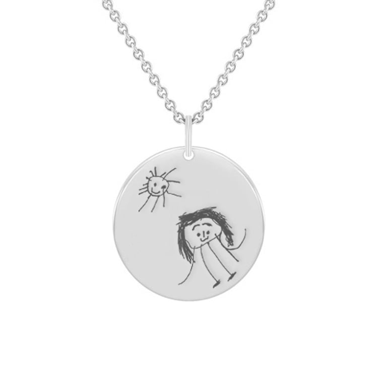 Personalisierter Anhänger mit Kinderzeichnung Drawing 131196