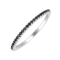 Memoire-Ring aus Gold mit schwarzen Diamanten Oana