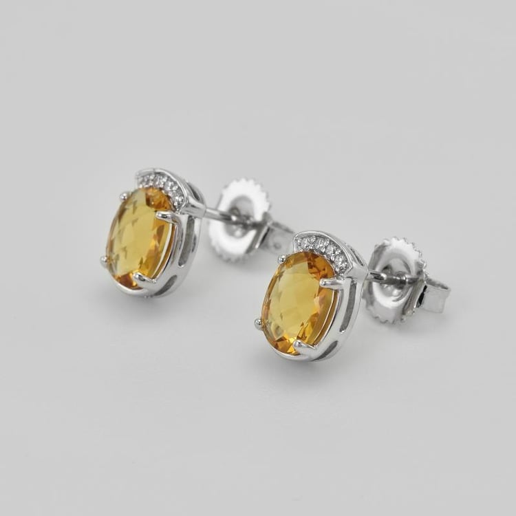 Ohrringe mit Citrinen 36791