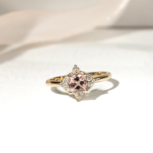 Ring mit Morganit und Diamanten Ethany
