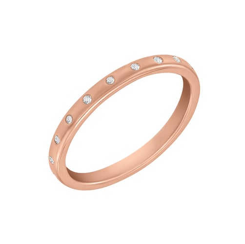 Eternity Ring aus Gold mit Lab Grown Diamanten und größerem Komfortring Miomi