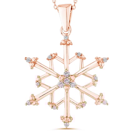 Schneeflocke mit Diamanten Aya