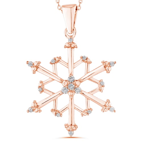 Schneeflocke mit Diamanten Aya