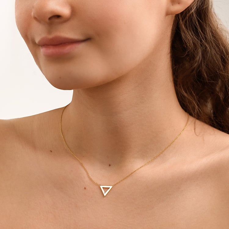Silberkette mit einem Dreieck AirTriangel 153278