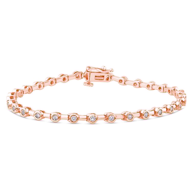 Romantisches silbernes Armband mit Diamanten Joslyn 107398
