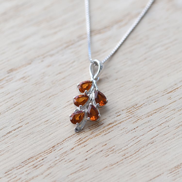 Romantische Halskette mit Citrinen Averie 60367