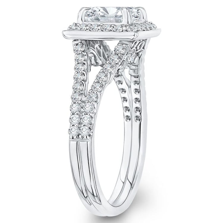 Goldener Verlobungsring mit Diamanten 46292