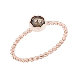 Geflochtener Ring mit einem Salt and Pepper Diamanten Chanice