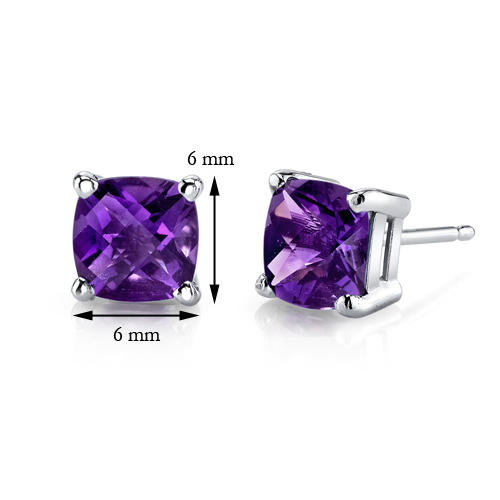 Goldene Ohrringe mit Amethysten Chavonah