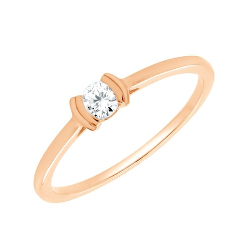Minimalistischer Ring aus Silber mit Lab Grown Diamanten Otto