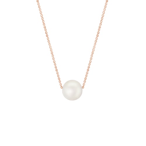 Feine Goldkette mit Perle Lemoneli