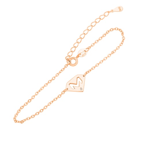 Armband mit Diamant aus Silber mit Herz Nola