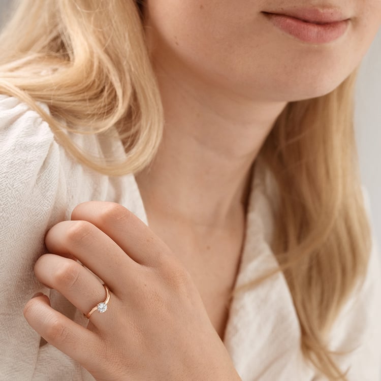 Verlobungsring mit Moissanit 155120