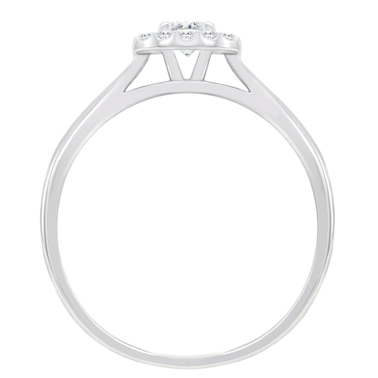 Verlobungsring aus Platin 8733