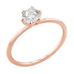 Verlobungsring mit einem Diamanten Birdie