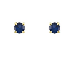 Ohrstecker mit blauen Saphiren und Auswahl der Größe Franci