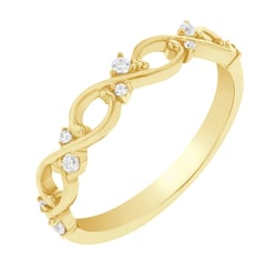 Romantischer Eternity-Ring mit Diamanten Ellwood