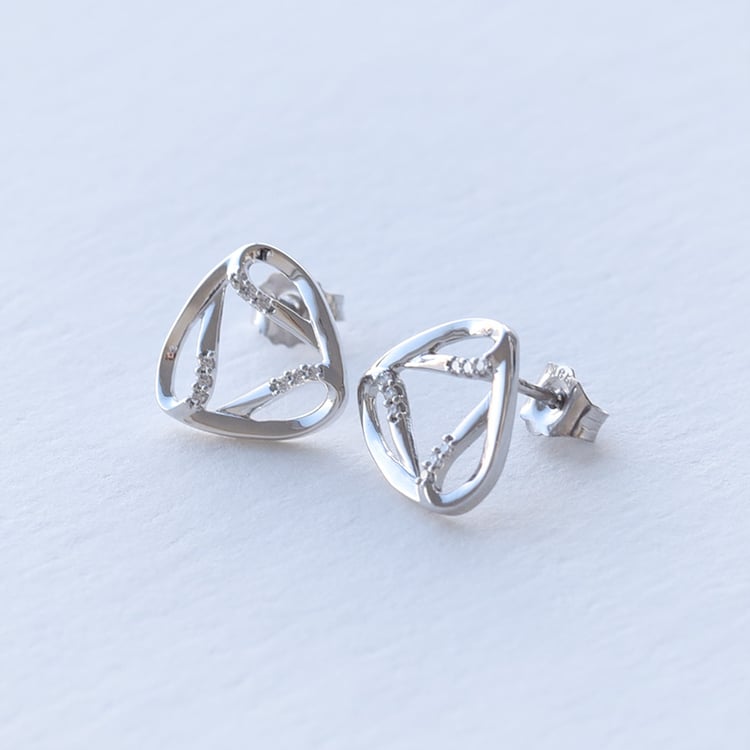 Geometrische Ohrringe mit Diamanten Taline 92513